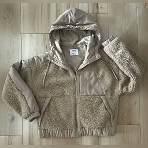 Old Navy Sherpa Hooded Puffer Jacket